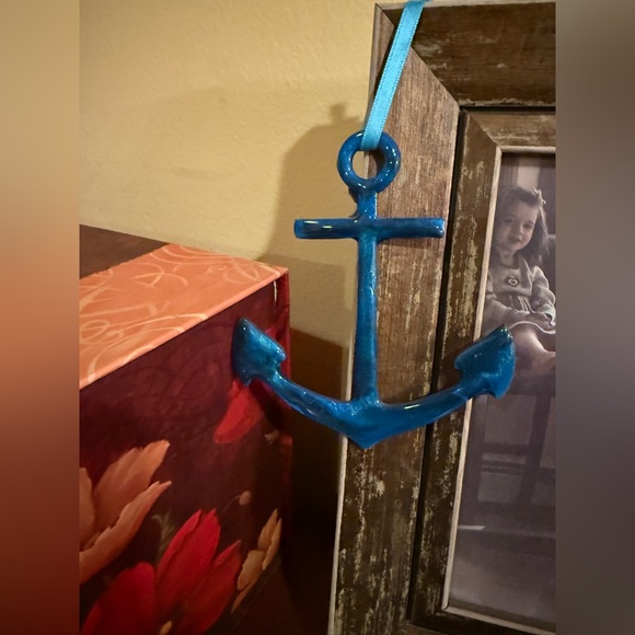 Other - Blue Anchor Wall Decor Made Out Of Epoxy
